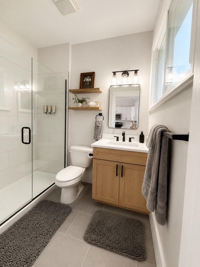 First floor full bathroom